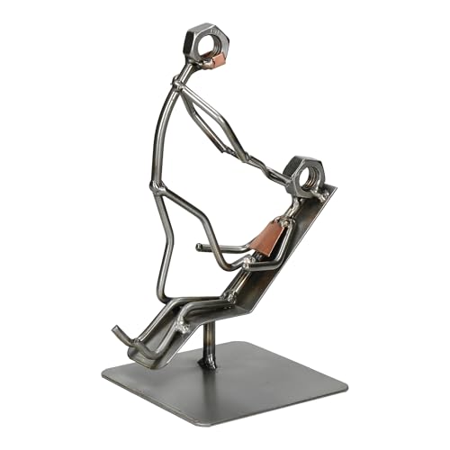 METALIKA Schraubenm&auml;nnchen Zahnarzt, Metallfigur, Metallm&auml;nnchen, Handarbeit, Handmade, Stahlfigur, Geschenkidee, Handgefertigte Dekorative Figur, +gegen Aufpreis: Visitenkartenetui, Gravur
