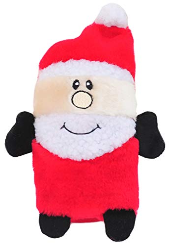 ZippyPaws - Colossal Buddie Squeakie No Stuffing Plush Dog Toy - Santa