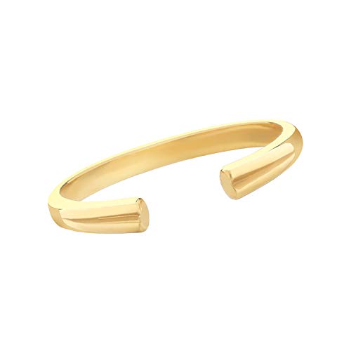 Bague femme argent plaqué d'or 9 ct anneau rigide chic WJS30261
