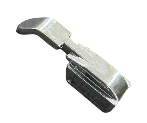 Image of ZENITH Narrow Zipper Pressure Foot Snap on Type for Automatic Electric Low Shank Sewing Machines Suitable for Usha Janome Brother Singer etc Steel Finish (Narrow Zipper Foot)