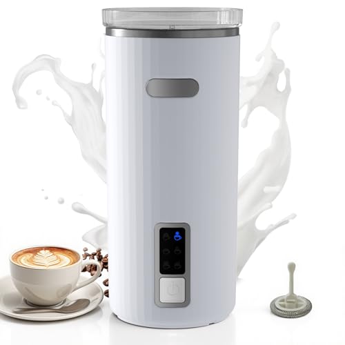 Kndko Electric Milk Frother, 6-in-1 Milk Frother and Steamer, Automatic