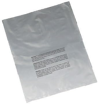 100 Piece Combo Pack Suffocation Warning 2 mil Flat Poly Bags: 4 Sizes. 25 Each: 6x9, 8x10, 9x12, 11x14