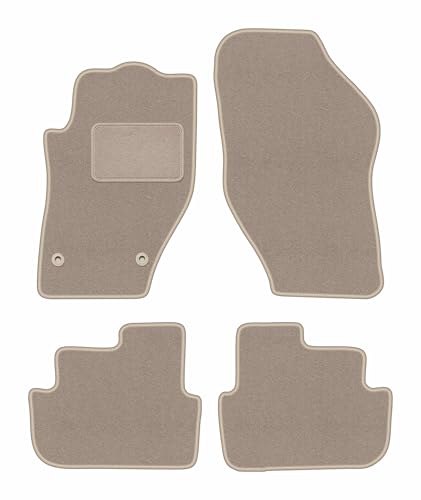 Tapis de voiture Peugeot 308 CC beige velours accessoires auto 4 pièces