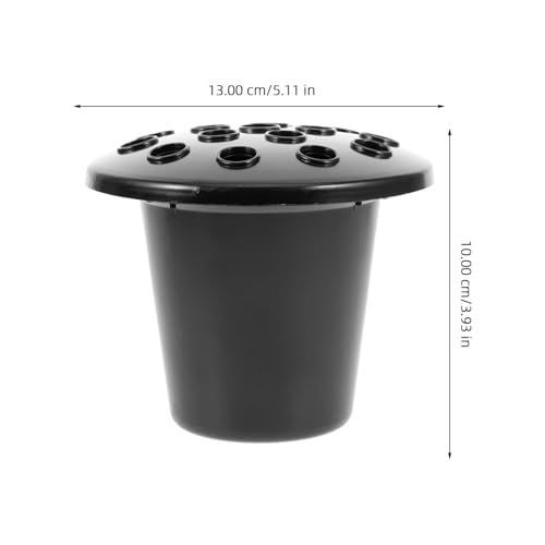 Jarrones macetas de plástico con espuma set de 4 piezas base resistente exterior 3