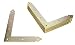 Produktbild KOTARBAU® 10er Set Fensterwinkel Verzinkt Gelb 270x210x25 mm Eckversteifung für Fenster Dekorativ Vintage