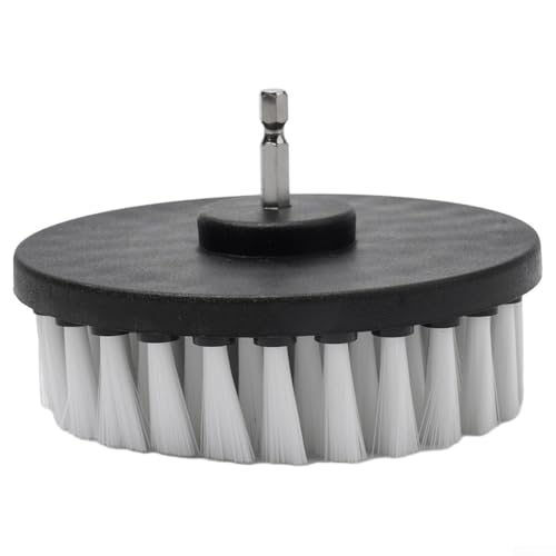 Spazzola per trapano elettrico con setole morbide da 12,7 cm, per moquette, pelle, tappezzeria, mobili, vetro, piastrelle di pulizia