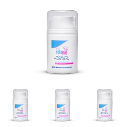Image of Sebamed Baby Protective Facial Cream| pH 5.5| Baby Face Cream| Vitamin E for Soft Skin| Ideal for salivary rashes| 50ml (Pack of 4)