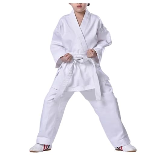imflyker Karate Uniform for Kids Youth Adults with Belt Sets Martial Arts Sports Karate Suit (S)