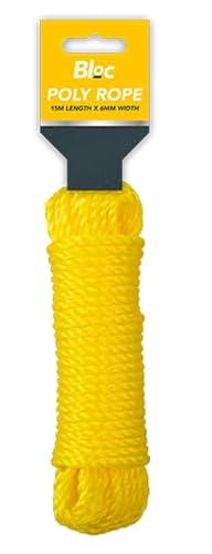Image of Poly Rope 15m x 6mm for Towing, Camping, Building, Gardening