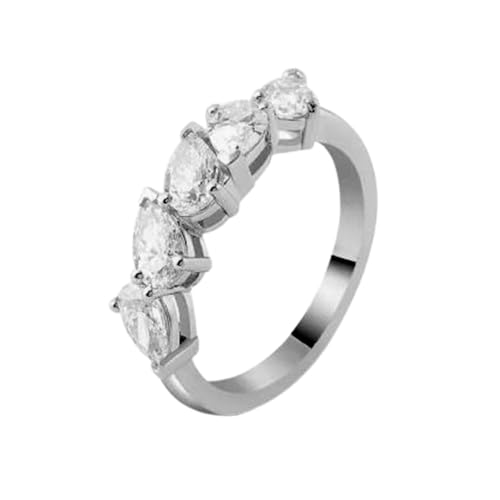 Bague moissanite et argent 925 massif, l'éclat éternel sans ternissement pour femme