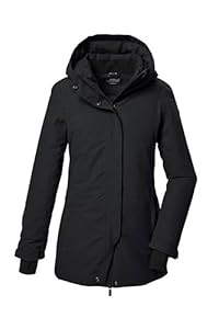 killtec Damen Funktionsparka/Parka mit Kapuze KOW 93 WMN PKR, schwarz, 38, 41817-000