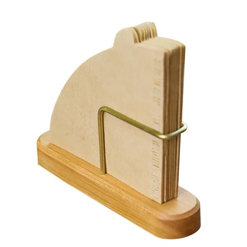 Soporte de papel para filtro de café, soporte organizador antideslizante de madera, organizador de filtro de café, para escritorio, cafetería, bar, cocina, negocios, hogar, dormitorio, hotel