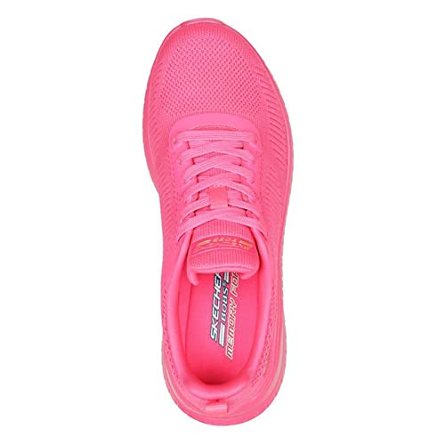 Skechers Esporte feminino - Squad Chaos - Face Off, Rosa neon, 11