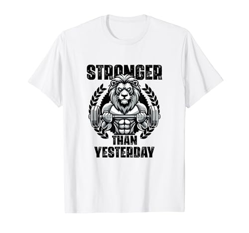 Más fuerte que ayer Levantamiento de pesas Gimnasio Citas Gimnasio Fitness Camiseta