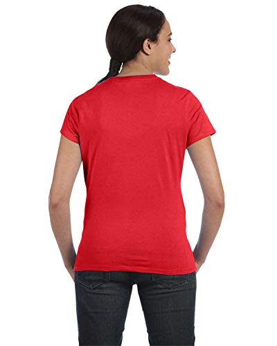 Image of Hanes Women's Perfect-T Crewneck T-Shirt, Lightweight Cotton Short Sleeve Tee for Women