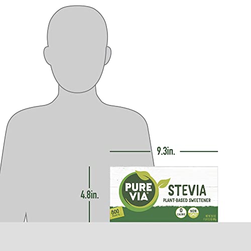 Pure Via Stevia Sweetener 28.2Oz (800 Packets) #TOP5