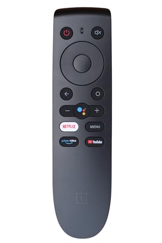 Image of Remote for OnePlus Y Series HD Ready LED Smart Android TV, 32 inches (32Y1) 43 inches (43Y1) 1+ Android TV Remote with Netflix YouTube Prime Video | Pairing Needed (OnePlus V-1 Voice)