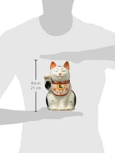 アンティーク瞳や長いお髭が美しい幸運・良き人との出会いを招く珍しい虎猫招き猫 1950年代 瞳や長いヒゲが美しい、お金・幸運・良き人との出会い