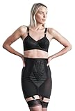 Rago Women's Plus-Size High Waist Open Bottom Girdle with Zipper