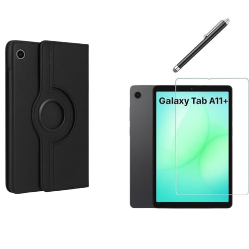 Capa Case Giratoria para Tablet Samsung Galaxy Tab A11+ Plus (2025) + Película de Vidro Temperado 9H + Caneta Touch - Phone Palace