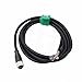 HangTon M12 A Coded 8 Pin Female Aviation to Flying Leads Cable Shielded for Actuator Sensor Signal Industrial Controls Automation, Device Network DeviceNet, CANopen, IO Link, Profibus 2m