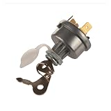 Interruptor de encendido con excavadora de cables de 4 posiciones y 6 terminales, 2 llaves, compatible con la cortadora de césped del tractor excavadora