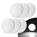 ULITECO RV Puck Lights, 4.5Inch RV Light Interior 12V, RV LED Ceiling Dome Lighting with ON/Off Switch, 500LM Camper Lighting Fixture for RV Boat Camper Trailer (6500K Cool White, 6PCS)