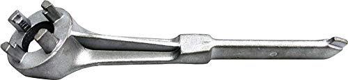 LUMAX LX-1724 Aluminum Drum Wrench (3 4 Slotted Bung 2 Bar Dung). Opens and tightens Most 2” and ¾” Drum Plugs. Overall Length: 10-1 2” (275 mm).