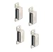 Produktbild Gedotec Möbelschnapper Metall Möbel-Magnet Tür Magnet-Verschluss für Schrank-Türen uvm. | Stahl vernickelt | Schnäpper verstellbar | Haftkraft 4 kg | 4 Stück - Haltemagnet extra stark mit Gegenstück