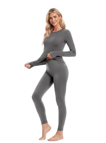 Ekouaer Thermal Underwear for Women Long Johns Base Layer Winter Clothes - image 1
