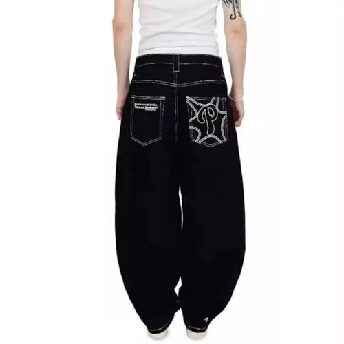 Pantalones vaqueros Y2K holgados para lucir un estilo hip hop y gótico en el streetwear diario