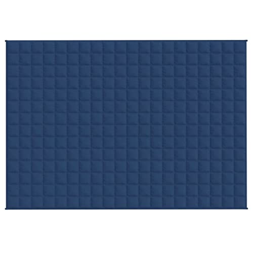 Couverture lestée bleu 135x200 lit chambre hôtel dortoir drap lourd