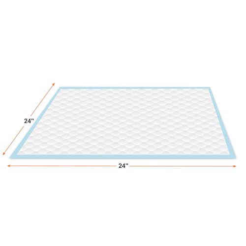 Image of Aurora Pet Ultra-Absorbent Puppy Pee Pads - Large 24x24 Inch, Leak-Proof & Quick-Dry Potty Training Pads (40-Pack), Durable Protection for Dogs - Blue & White