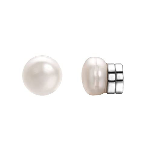 Magnetic Pearl Earrings for Women Freshwater Pearl Clip Earrings Silver Magnet Fake Earrings for Non Pierced Ears 6mm 8mm