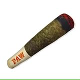 Paw-FECT Piece - Funny Cigar/Blunt Plush Squeaky Dog Toy for Small/Medium/Large Dogs. Unique and Hillarious Gift for All Occasions.