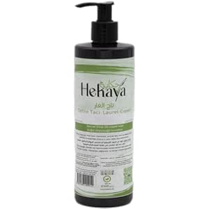 Hekaya Laurel Olive OIL Liquid Soap,for Face and Bath with Natural Olive Oil and Laurel Oils,Cleanses and Nourishes Your Skin for a Soft and Smooth Feel - Pump Bottle Dispenser (13.5 Fl-Oz / 400 Ml)