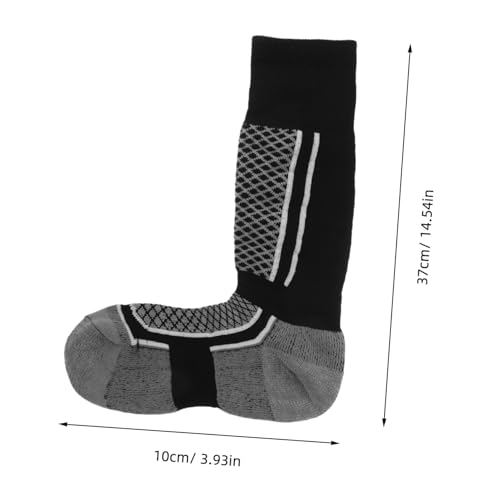 POPETPOP 1pair Calf Socks for Boys and Girls Thick Breathable Riding Socks Cushioned Towel Bottom for Horse Riding Cycling and Sports Activities2