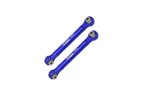 GPM Upgrades Aluminum 7075 Front Steering Link Rod for 1/8 Mojave 4X4 4S Blx Desert Truck Rtr-Ara4404T1/T2 (Blue)