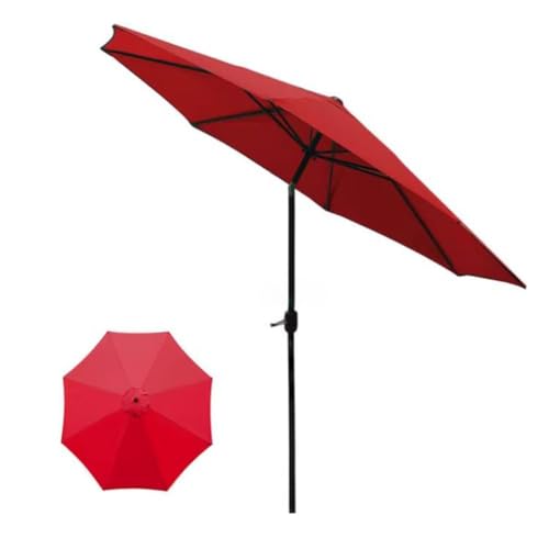 Toile de parasol 2,7m 8 baleines en polyester imperméable outdoor - 4