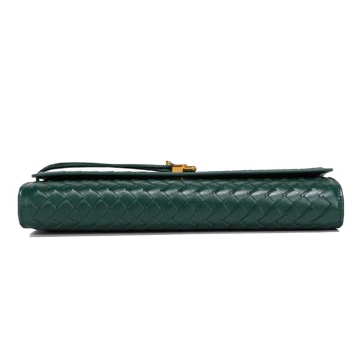 Image of Mini Woven Crossbody Purse Square Box Bags Top-Handle Tote Handbag Shoulder Bag Cute Satchels Trendy (Haze blue)