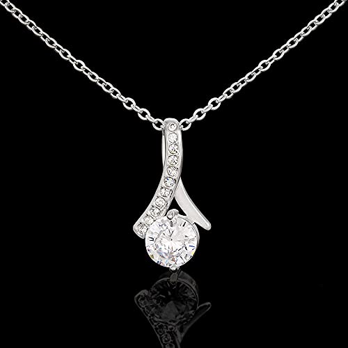 Personalized Necklace Gift - Forever Love Necklace, To Our Granddaughter Gift, Gift For Granddaughter From Grandparents, Cubic Zurconia Pendant Necklace, Granddaughter Graduation Jewelry #TOP24