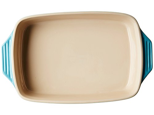 Le Creuset Stoneware Covered Rectangular Casserole, 3.5 Qt. (12.5" X 8.5"), Caribbean #TOP2