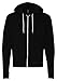 Bella + Canvas Unisex Poly-Cotton Fleece Full-Zip Hoodie XL BLACK -  61531306