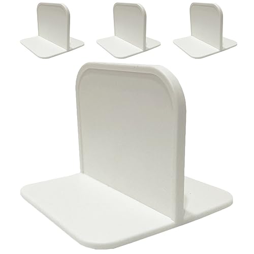 Image of SOLUSTRE 4 Pack Playpen Stabilizers Adhesive Playpen Fixator Plastic Base Feet Support Secure to Floor Baby Play Pen Stabilizer 2.75 X 2.75 X 2.16 in