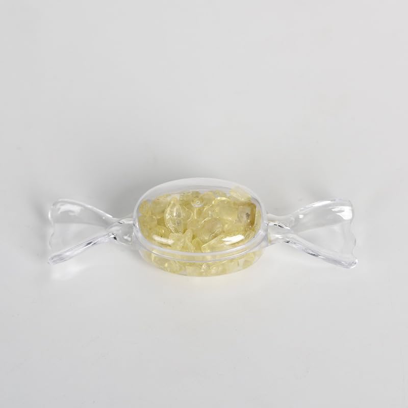 Namzi 6 Pieces of Natural Yellow Crystal Stone Imitation Candy raw Stone Ornaments, Desktop Decoration DIY Gifts, handicrafts, Gift Ornaments