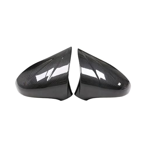 Mスタイルドライカーボンミラーキャップ と互換性がある レクサス ES IS LS CT GS RC/RCF 対応 カーボンファイバー バックミラーカバー エクステリアミラーハウジング(Lavender)