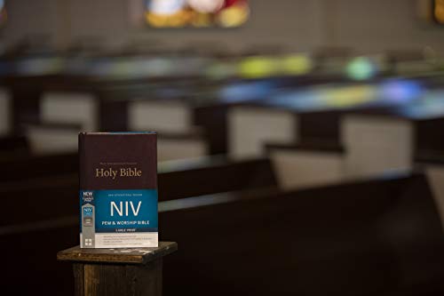 NIV, Pew and Worship Bible, Large Print, Hardcover, Burgundy: New International Version, Burgundy