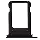 jbTec SIM-Tray kompatibel mit Apple iPhone X / 10 - Kartenhalter Single Slot Schlitten Rahmen Simkarte, Farbe:Schwarz