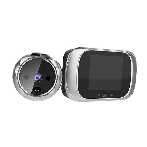 Gadpiparty 90grado Spioncino Digitale Gradi Grandangolare Campanello Visivo Per Porte Telecamera Di Sicurezza Elettronica Scatta Foto Automaticamente Memoria Integrata
