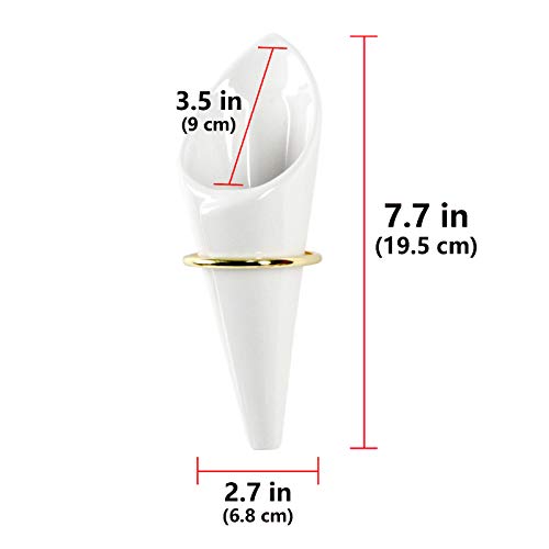 J Jackcube Design Ceramic Hanging Planter Wall Planters Set Of 2 Modern Flower Plant Pots For Succulent Herb Air Plant Floating Vase Home Office Decor Gift Wall Decor- Mk638A #TOP5